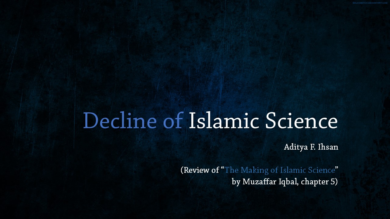 Decline of Islamic Science